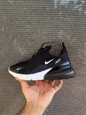 Nike Air Max 270 Black White Anthracite GS 943345-001 Size 6.5Y